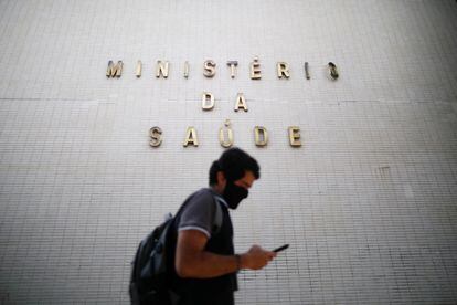 Fachada do Ministério da Saúde, em Brasília.