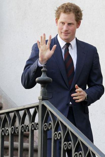O príncipe Harry, durante uma viagem oficial ao Chile.