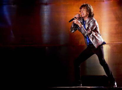 Mick Jagger, em um show dos Rolling Stones em Lisboa, em maio de 2014.