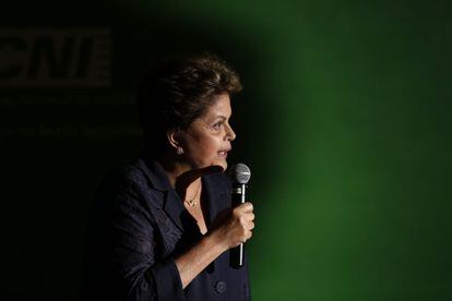 Dilma Rousseff, nesta quarta-feira em Brasília.