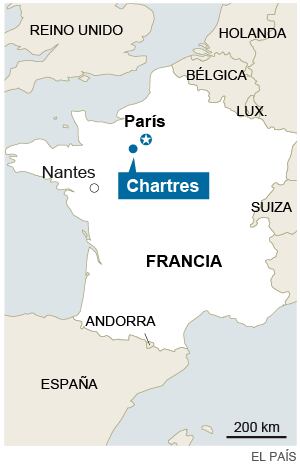 Casa em La Madeleine (Chartres) onde um dos terroristas viveu por três anos.