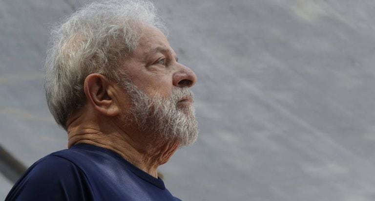 Ex-presidente Lula em foto de 7 de abril de 2018.