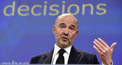 O comissário de Economia da UE, Pierre Moscovici.