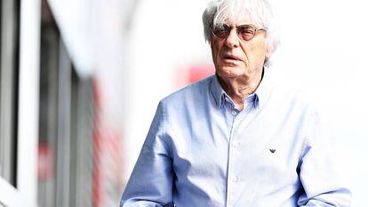 Bernie Ecclestone durante o Grande Prêmio da Hungria.