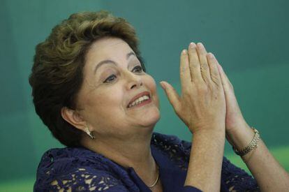 Dilma Rousseff, nesta segunda-feira em Bras&iacute;lia. 