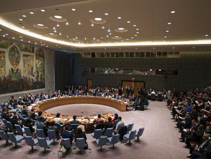Vista geral do Conselho de Segurança da ONU.