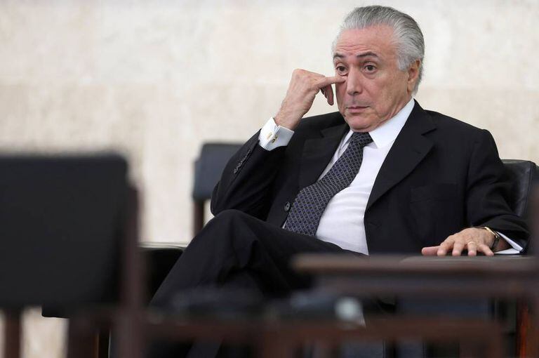 O presidente interino do Brasil, Michel Temer.