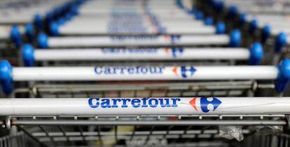 Carrinhos do Carrefour em S&atilde;o Paulo 