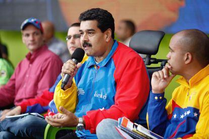 O presidente Nicolás Maduro.