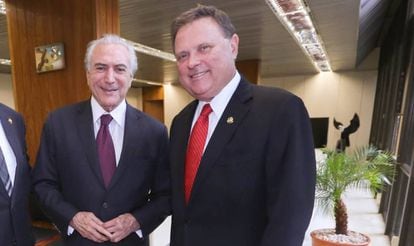 Michel Temer e o senador Blairo Maggi, o "rei da soja".