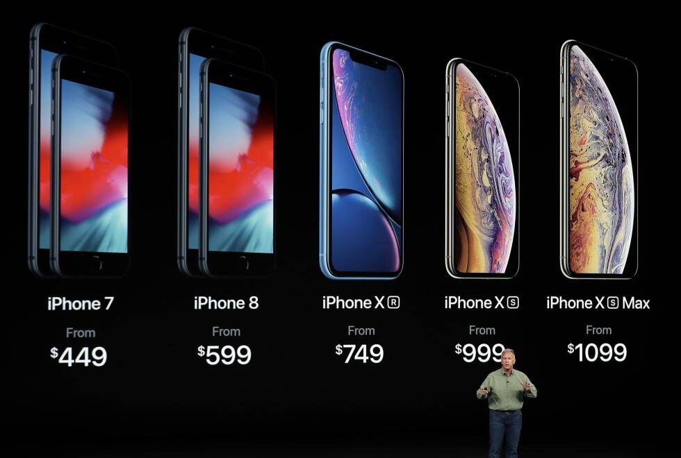 Os novos modelos de iPhone.