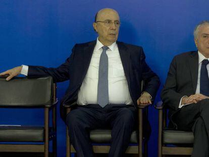 O ministro Meirelles e o presidente Temer, no dia 10.