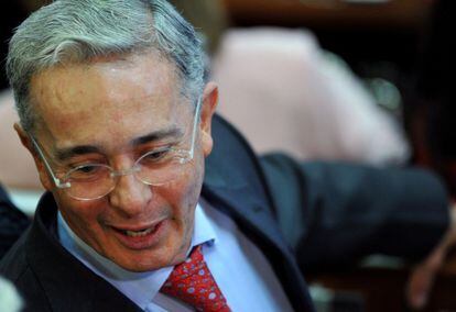 Uribe, em sua volta ao Congreso de Colombia