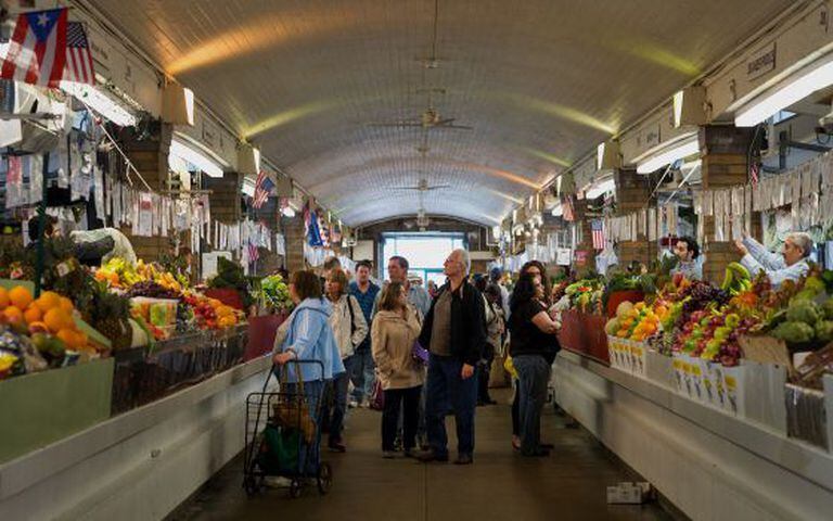 Um mercado em Cleveland, Ohio