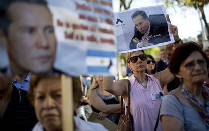 Protesto em Buenos Aires pelo 'caso Nisman'.