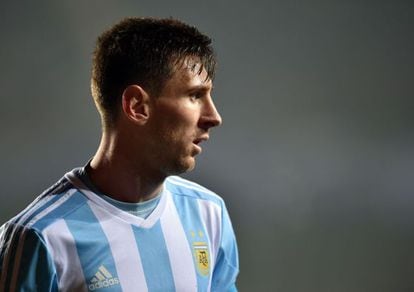 Messi, na semifinal da Copa América contra o Paraguai.