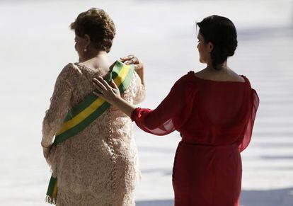 Dilma Rousseff e sua filha Paula.