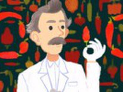 Google homenageia químico norte-americano que desenvolveu em 1912 uma escala para medir o nível de  picância  das pimentas