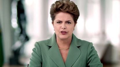A presidenta Dilma Rousseff, em pronunciamento no dia da Mulher. 