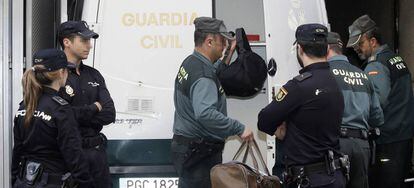 Chegada dos detidos na Operação Púnica à Audiência Nacional.