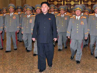 Foto de arquivo do ‘líder supremo’ da Coreia do Norte, Kim Jong-un.