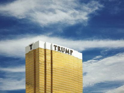 A ostentação em dourado do Trump International Hotel de Las Vegas.