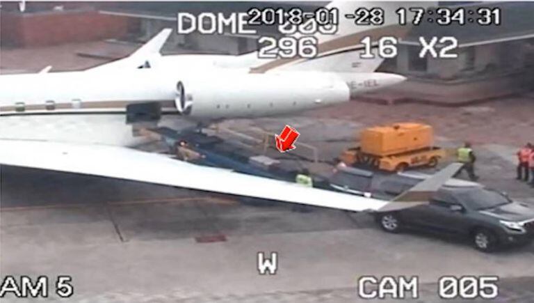 O ‘narcojato’ viajou de Bogotá para Londres com meia tonelada de cocaína.