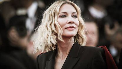 Cate Blanchett na cerimônia de encerramento do Festival de Cannes de 2018.