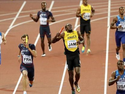 Bolt grita depois de sua lesão no 4x100