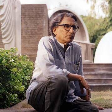 O arquiteto indiano Balkrishna Doshi.