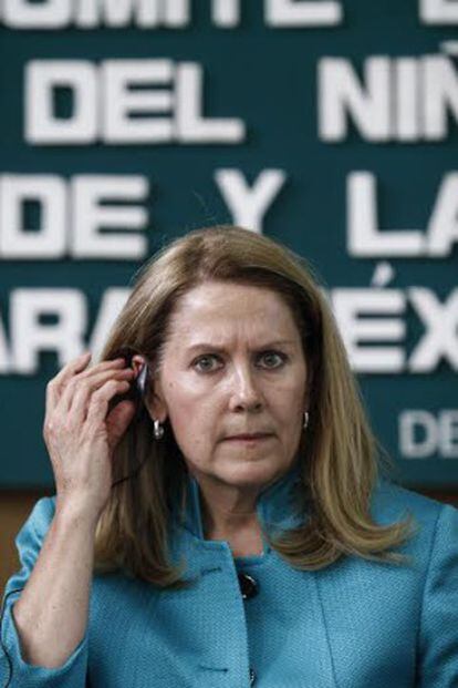 Barbara Blaine na Câmara dos Deputados mexicana.