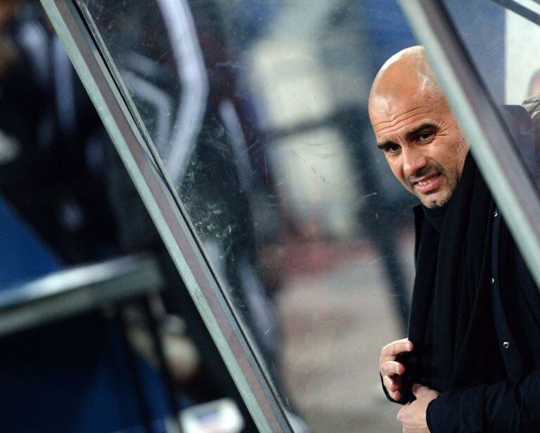 Guardiola, durante a recente partida do Campeonato Alemão contra o Hamburgo.