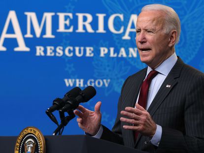 O presidente dos EUA, Joe Biden, nesta segunda-feira em Washington.