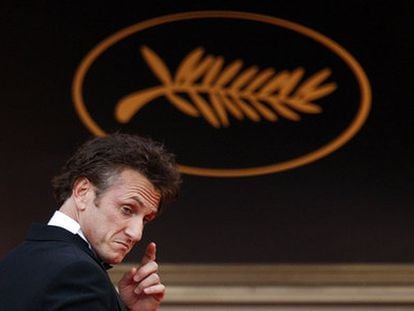 Sean Penn, ao chegar à cerimônia de inauguração do Festival de Cannes em 2019.