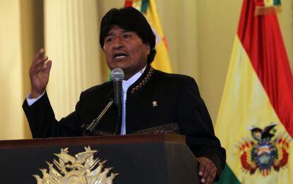 O presidente boliviano, Evo Morais