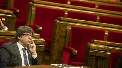 O presidente da Catalunha Carles Puigdemont.