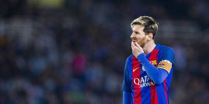 Messi, durante jogo contra a Real Sociedad.