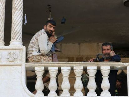 Rebeldes sírios, no final de julho em Alepo