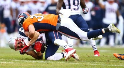 Shiloh Keo, dos Broncos, marca Julian Edelman, dos Patriots.