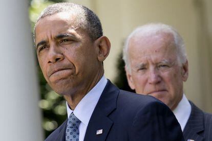 O presidente Obama e o vice-presidente Joe Biden.
