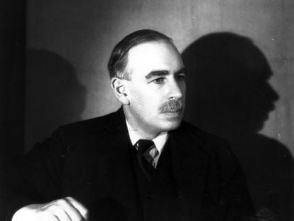 John Maynard Keynes por volta de 1938.
