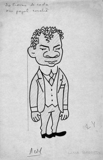 Caricatura do escritor