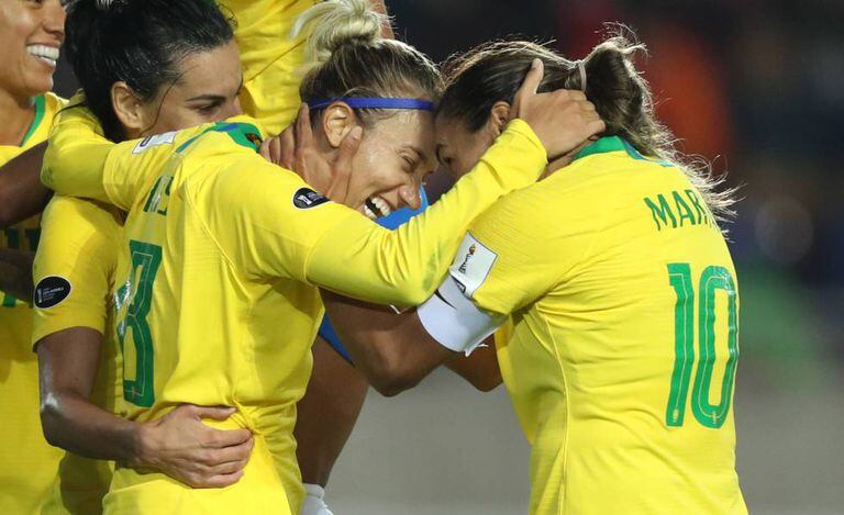 Seleção brasileira durante a Copa América, em 2018.