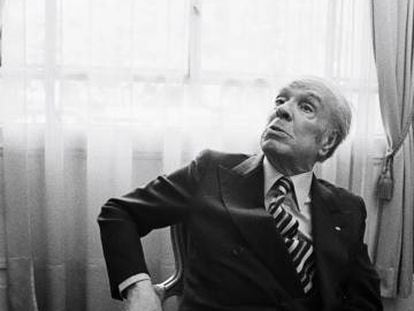 Jorge Luis Borges em foto de 1979, em Paris.