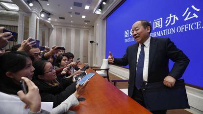 Ning Jizhe, chefe do Escritório Nacional de Estatísticas da China.