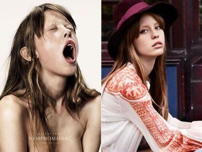 Anúncio do filme Ninfomaníaca, de Von Trier, com Mia Goth