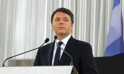 O primeiro-ministro italiano, Matteo Renzi, na inauguração da Expo de Milão, na sexta-feira.