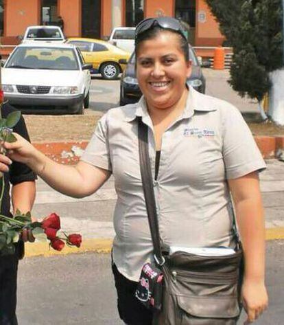 A jornalista assassinada Anabel Flores.