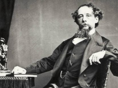 Retrato do romancista britânico Charles Dickens