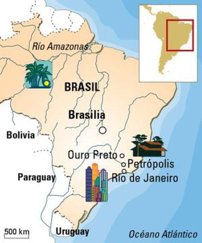 Mapa do Brasil.